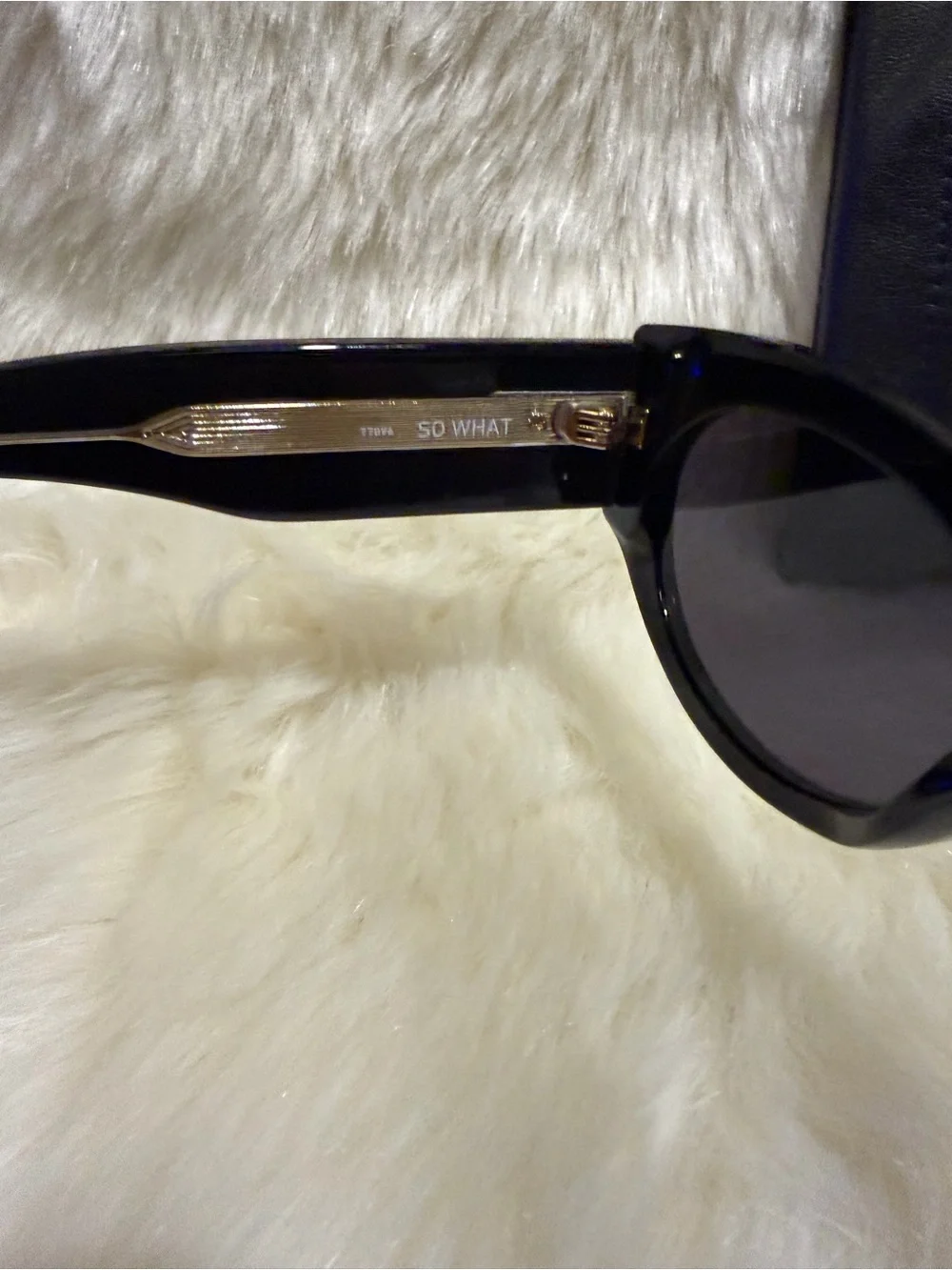 So What - Quay Australia Black Cat Eye Sunglasses with Dark Lenses